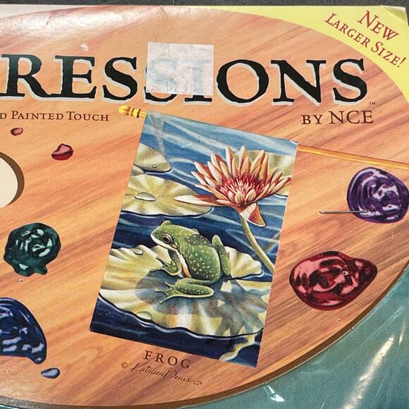 Frog Lily Pad Sunflower House Flag 28 x 40" Large Impressions NCE Outdoor Decor - Picture 3 of 10